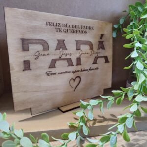 Cuadro papá/mamá/abuela con nombres