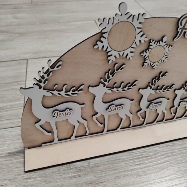 Peana decorativa de renos personalizada - Imagen 3
