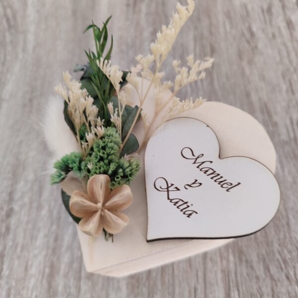 Cajita porta alianzas personalizado - Imagen 4