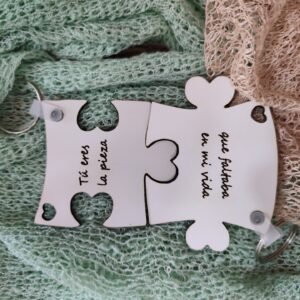 Llaveros pareja personalizados