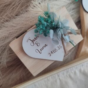 Cajita porta alianzas personalizado