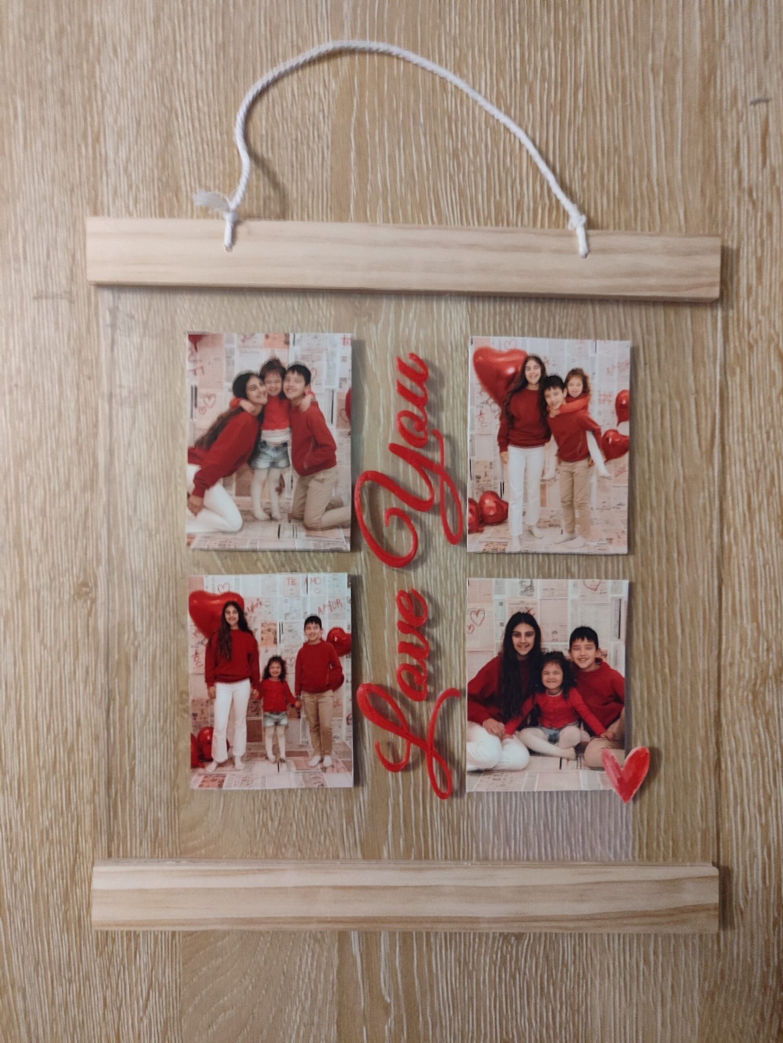 Cuadro de metacrilato con fotos y frase en relieve - Imagen 3