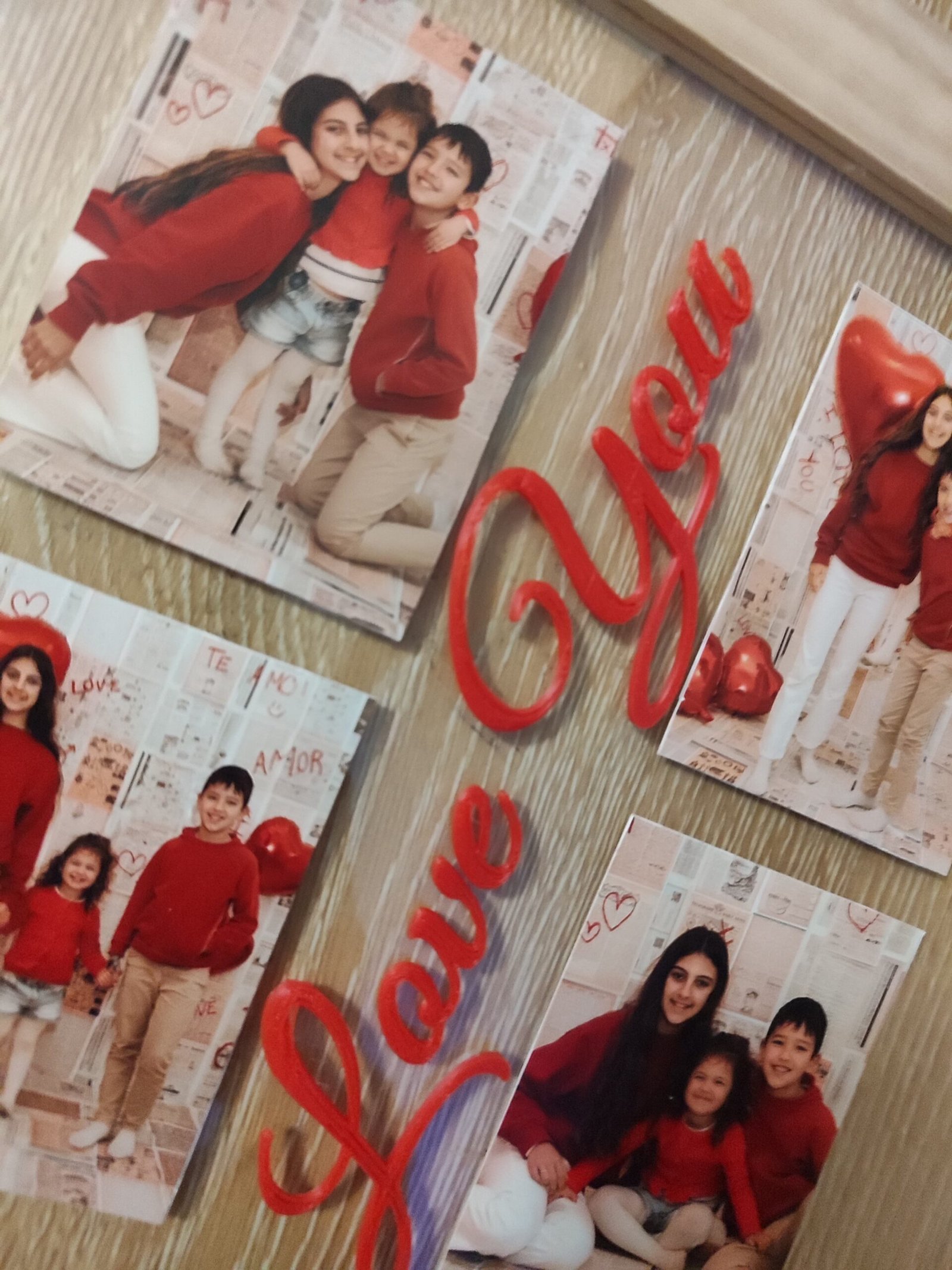 Cuadro de metacrilato con fotos y frase en relieve - Imagen 5